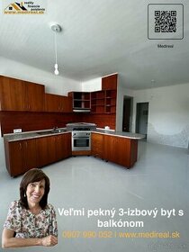 Krásny, svetlý, moderný 3-izbový byt s balkónom - RV