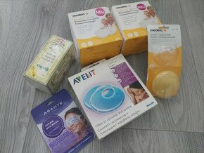 Medela a Philips Avent prsné vložky, klobúčiky