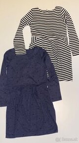 H&M elasticke saty-pasikave 110/116,tmavomodre 122/128