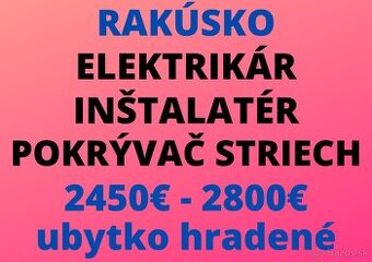 ELEKTRIKÁR - INŠTALATÉR - POKRÝVAČ STRIECH - KLAMPIAR