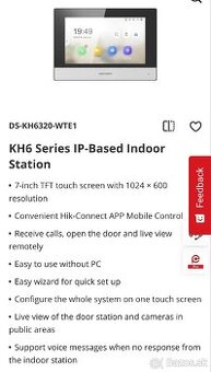 Hikvision DS-KH6320-WTE1 nove balenie