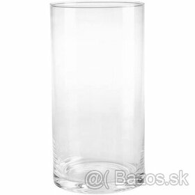 vaza sklenena v tvare valca