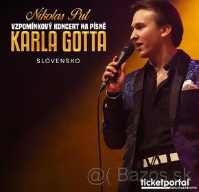 Predám lístky spomienkový koncert Karla Gotta