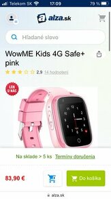 Hodinky WoWme kids 4G safe+ s aplikaciou zadarmo