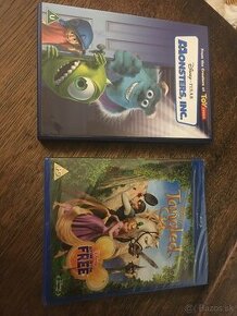 DVD v angličtine Monsters inc , Tangled