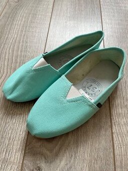 Argentinske tyrkysove espadrilky (balerinky)