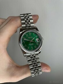 Hodinky Seiko Mod Green Arabic Dial - 1