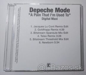 Depeche Mode US CDr Promo A Pain That I'm Used To