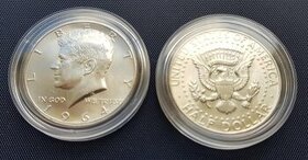 USA Kennedy Half Dollar 1964 strieborna minca