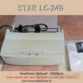 Predám ihličkovú tlačiareň Star LC-240