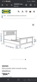 IKEA POSTEL 180 X 200