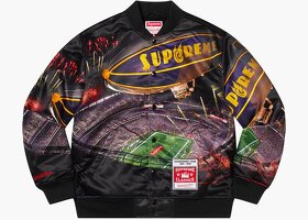 Supreme Mitchell & Ness  Stadium Satin Varsity Jacket - 1