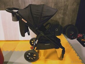 Valco baby sport trend 4 s nafukovacími kolesami. Čierny