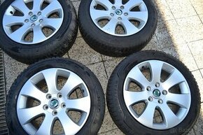 Škoda elektróny R16 a zimné gumy 205/55 R16, rozteč 5x112 - 1