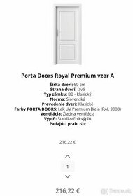 Potra Doors dvere do zárubňou NOVÉ ZABALENÉ