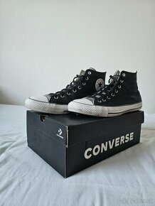 Converse CTAS hi black unisex, kožené, vynikajúci stav