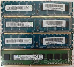 Predám Rám DDR3 4x4GB = 16 GB na 1600MHz