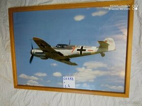 Zarámované plagáty Messerschmitt Bf 109 a Hawker Hurricane