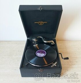 Columbia - starožitný anglický gramofon na kliku, top stav