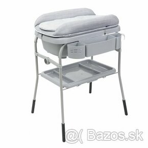 CHICCO Stolík prebaľovací s vaničkou Cuddle & Bubble - Grey - 1