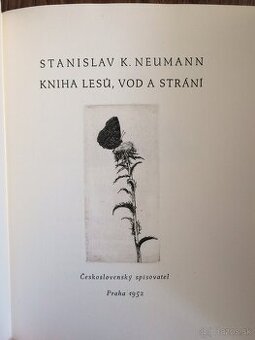 (bibliofília) Stanislav K.Neumann - Kniha lesú,vod