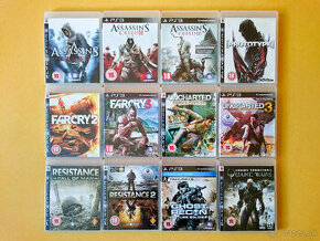PS3 Hry - ASSASSIN'S CREED, FARCRY, RESISTANCE, UNCHARTED - 1