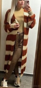 Damsky Maxi Cardigan Earth