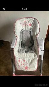 Detská polohovatelná stolička na kŕmenie - 1