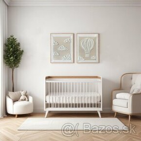 Set štruktúrovaných obrazov do detskej izby - 2 ks 40x50 cm