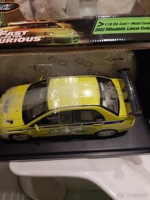 1:18 Fast and Furious Mitsubishi Lancer ,Honda s2000 Ertl