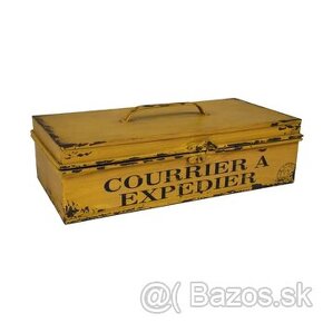 Žltý úložný vintage box