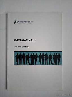 Matematika I.