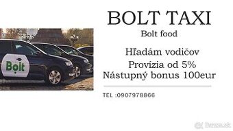 Bolt taxi od 5%  bolt food 7%