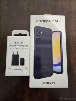 Samsung A25 128GB Blue black + nabíjačka