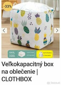 Velky skladaci box na oblecenie 100L