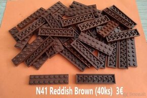 N41 Lego® Diely, Reddish Brown (ako nové) (40ks)