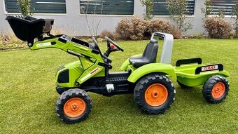 FALK Traktor šliapací Clas Arion 430 s nakladačom a vlečkou