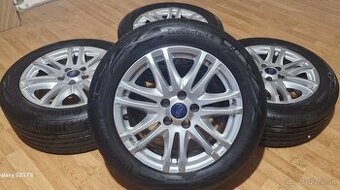 Predám letnú sadu alu disky Ford 5x108 R16 ,205/55 R16 - 1