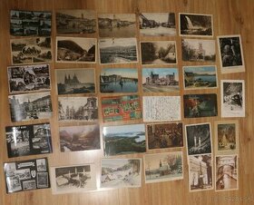 34 ks staré pohľadnice - miestopis - 1