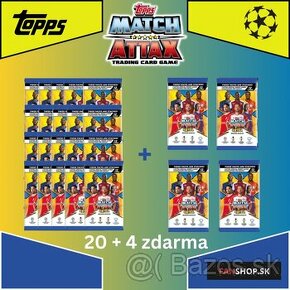 20 + 4 balicky GRATIS- edicia TOPPS EXTRA CHAMPIONS LEAGUE