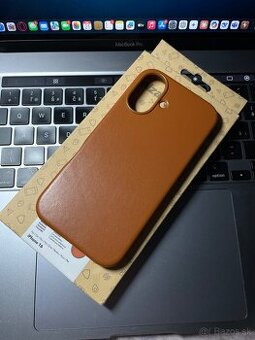 AlzaGuard Leather case pre iPhone 16