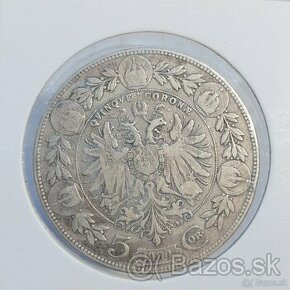5 koruna 1900, b.z. Rakúsko - Uhorsko, 5K, striebro