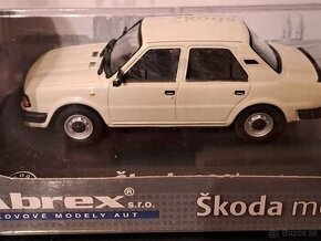 ŠKODA 120L, 1984, 1. vydaná edice Abrex, Ice white, 1:43