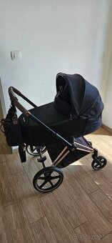 Cybex Priam 2021 - kombinovaný kočík 3v1 black deep