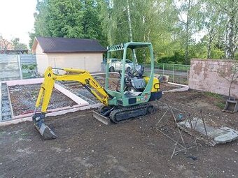 Yanmar B 15-3 minibager vaha 1500kg, plne funkčný