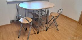 Rozkladací stôl so stoličkami - 1
