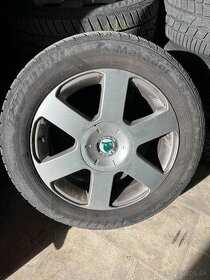 Predám elektróny Škoda 5x112 R16 205/55 R16 ET50 - 1