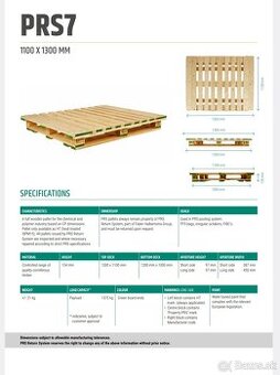 Palety PRS7 130 x 110cm