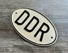 Nepoužitá dobová plechová cedulka DDR - Trabant / Wartburg - 1
