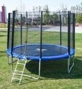 TRAMPOLINA 250 CM+OCHRANNÁ SIEŤ + REBRÍK - 1